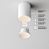 Миниатюра фото потолочный светодиодный светильник maytoni alfa led c064cl-8w2.7k-rd-wb | 220svet.ru